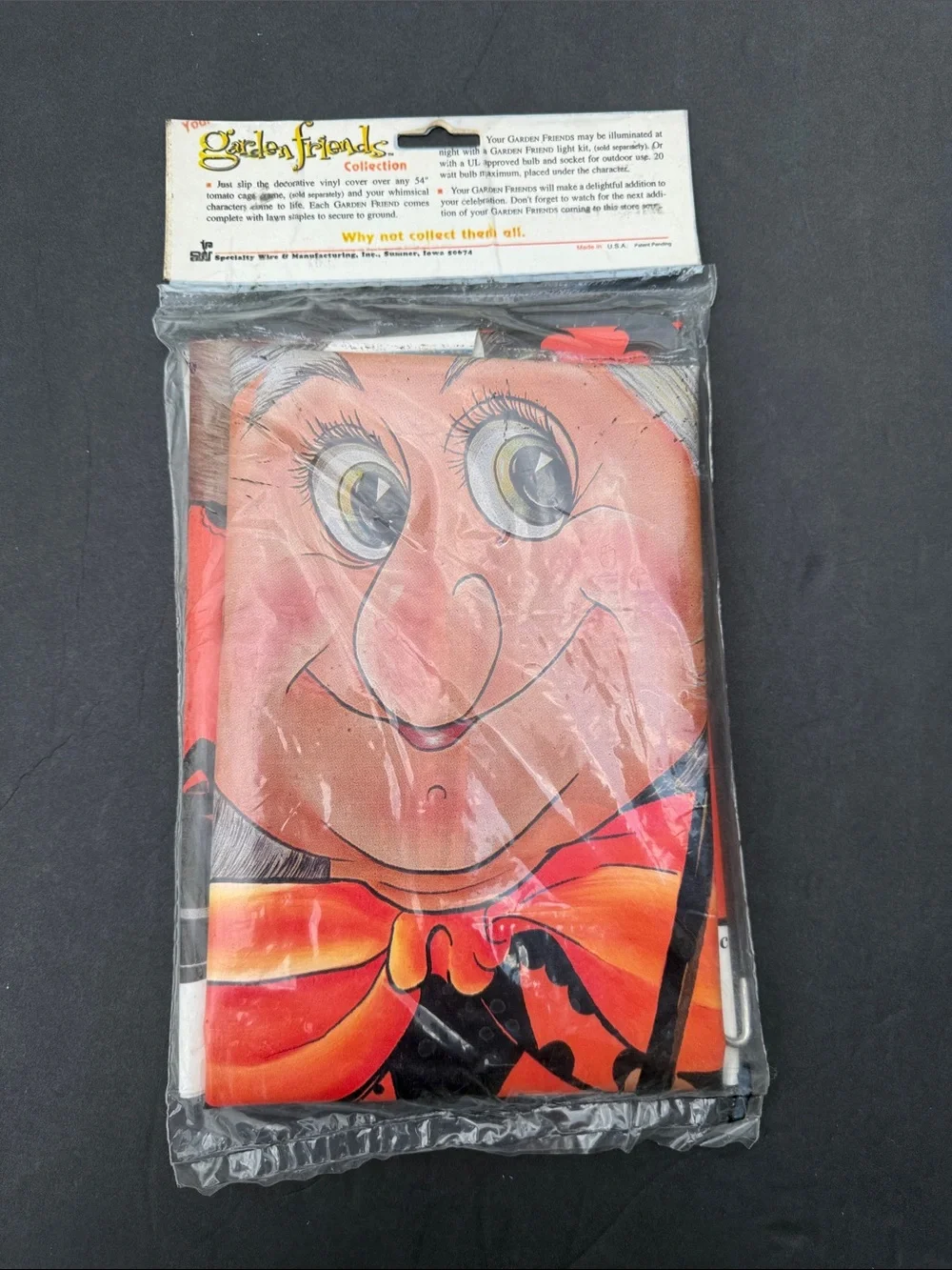 Vintage 1970s  Wilma Witch Halloween Lawn Decoration & Plant Plastic Cover